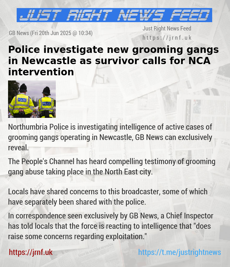 Police investigate new grooming gangs in Newcastle as survivor calls for NCA intervention