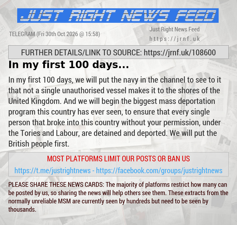In my first 100 days...