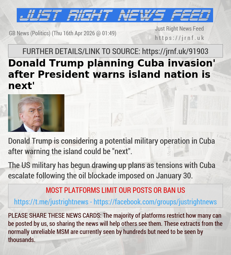 Donald Trump ‘planning Cuba invasion’ after President warns island nation is ‘next’