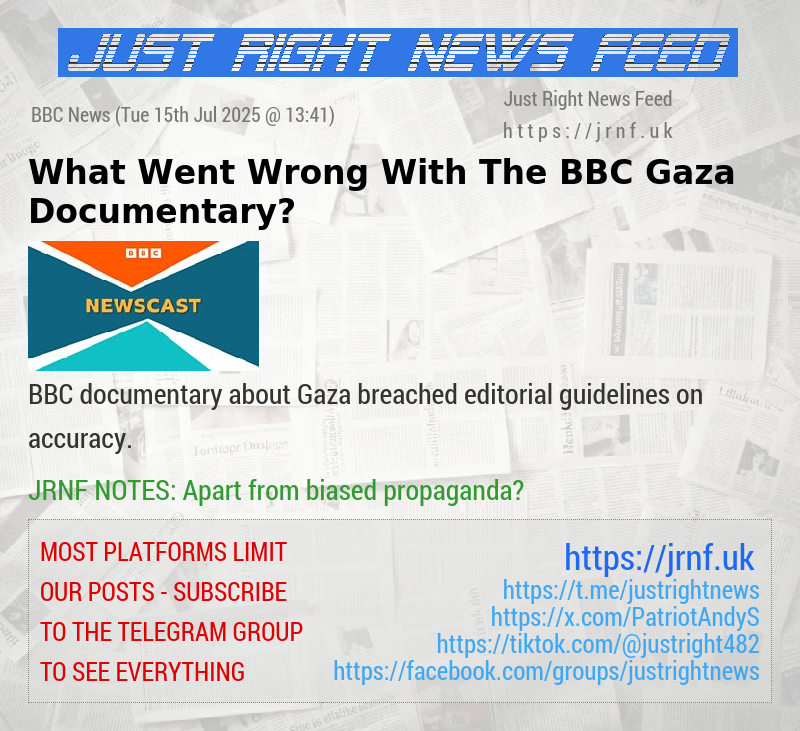 What Went Wrong With The BBC Gaza Documentary?