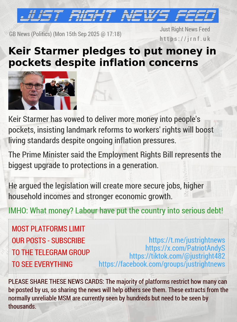 Keir Starmer pledges to put money in pockets despite inflation concerns