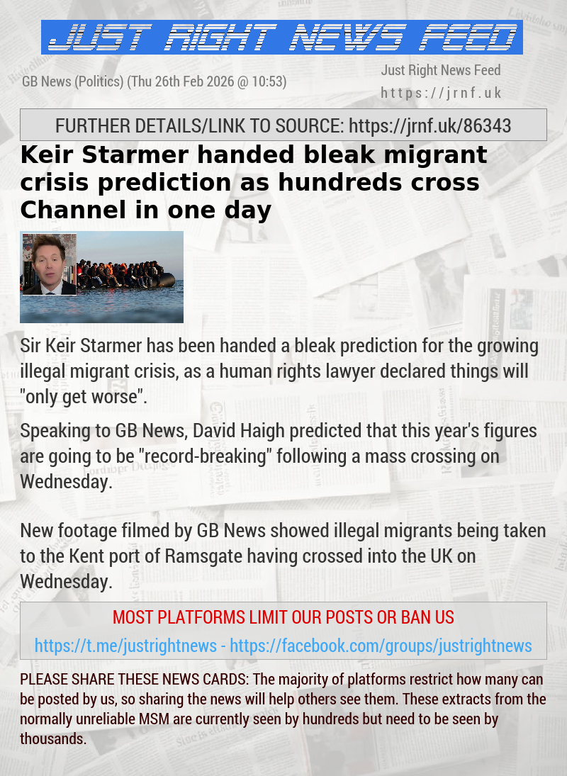 Keir Starmer handed bleak migrant crisis prediction as hundreds cross Channel in one day