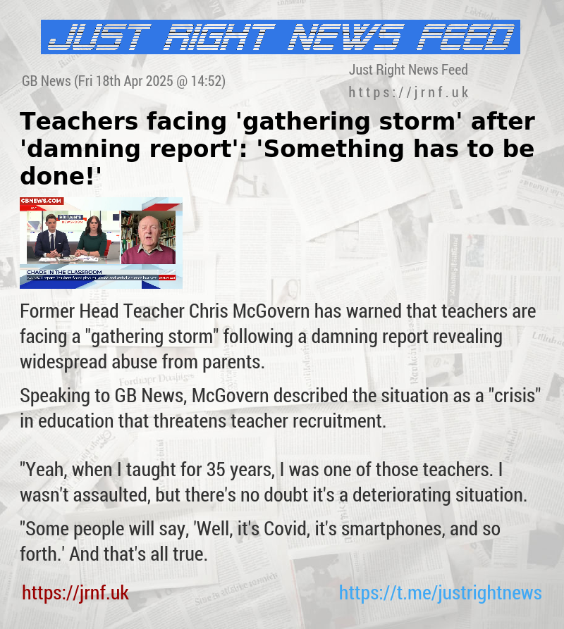 Teachers facing ’gathering storm’ after ’damning report’: ’Something has to be done!’