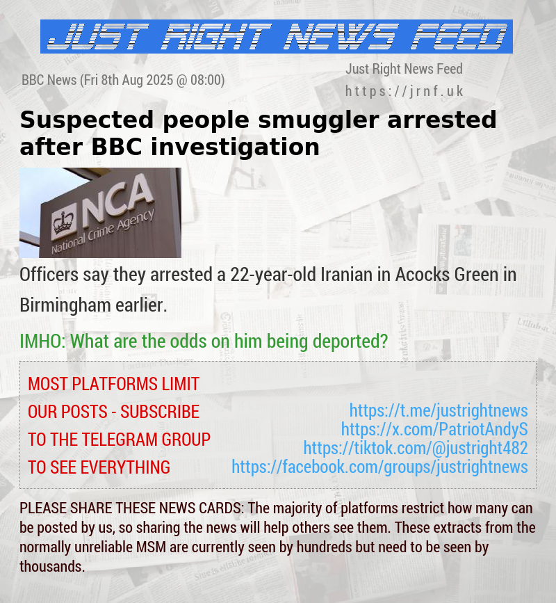 Suspected people smuggler arrested after BBC investigation