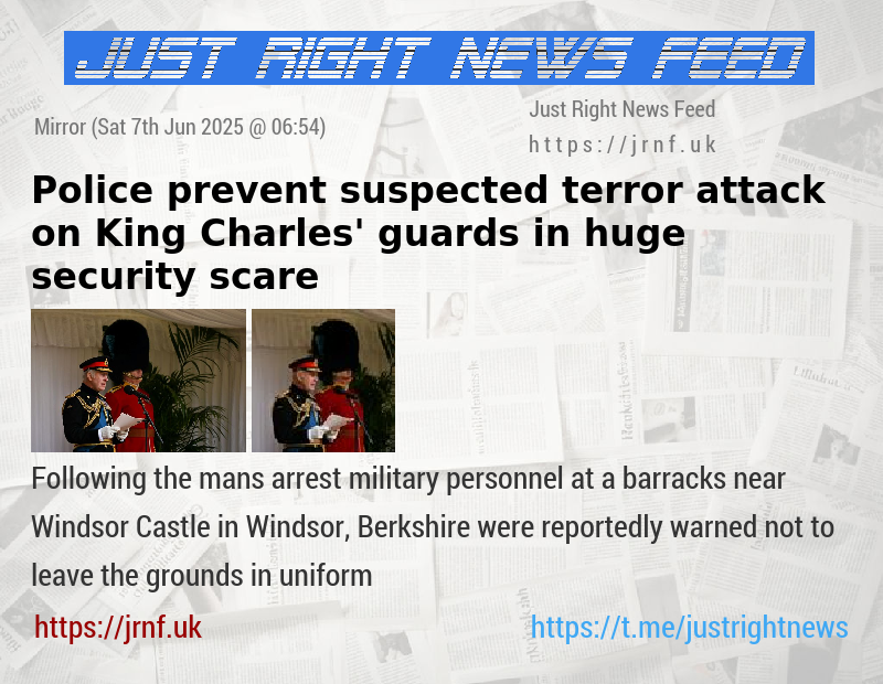 Police prevent suspected terror attack on King Charles’ guards in huge security scare