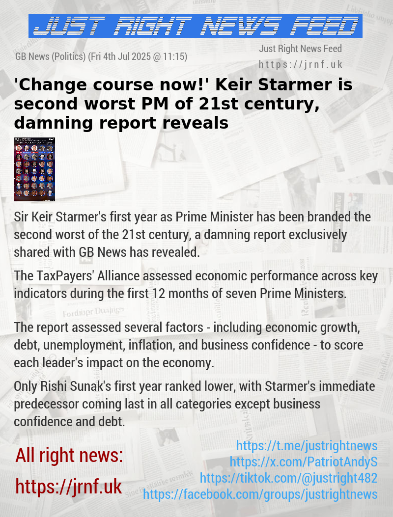 ’Change course now!’ Keir Starmer is second worst PM of 21st century, damning report reveals