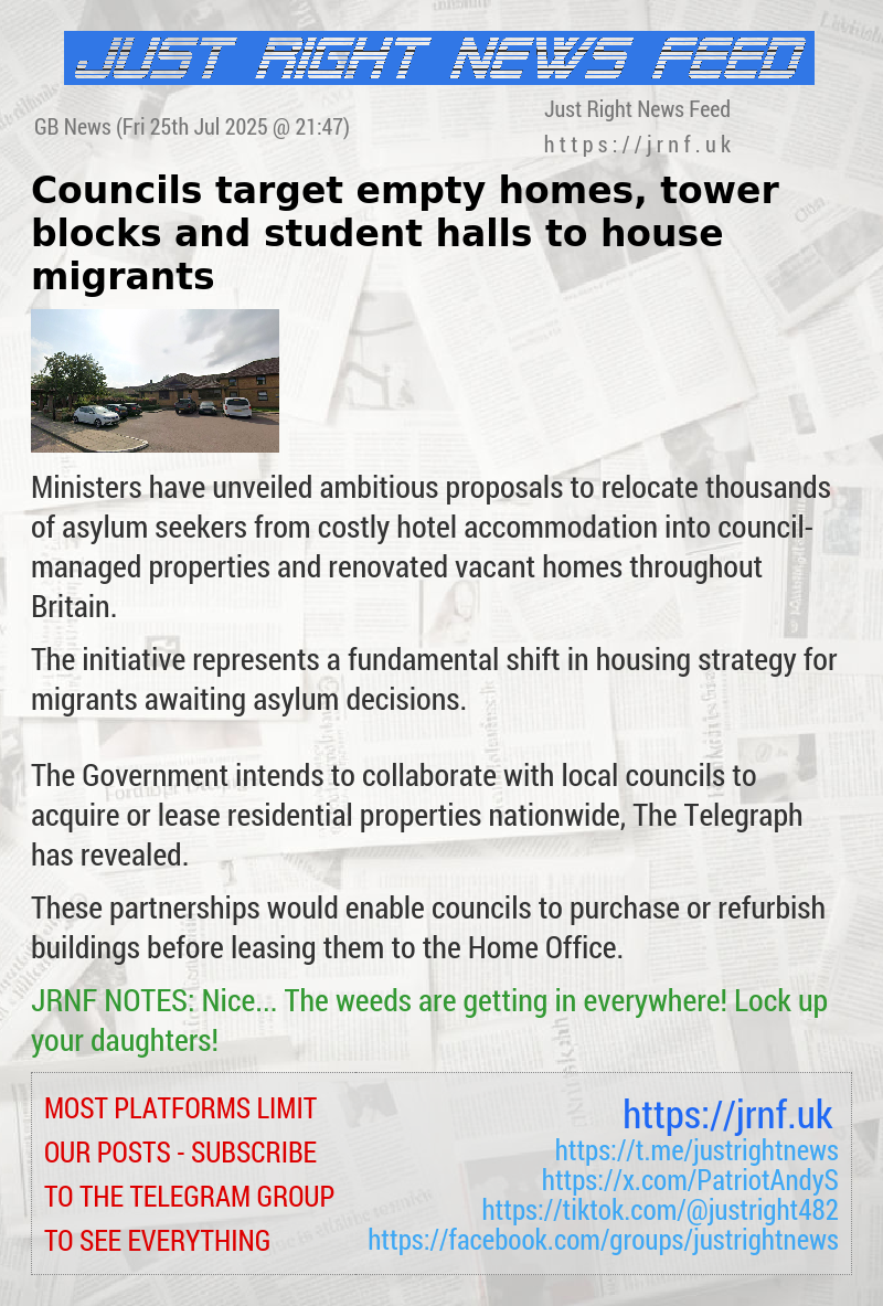 Councils target empty homes, tower blocks and student halls to house migrants