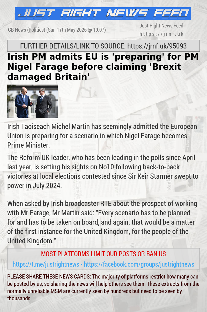 Irish PM admits EU is ’preparing’ for PM Nigel Farage before claiming ’Brexit damaged Britain’