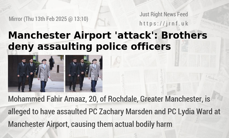 Manchester Airport ’attack’: Brothers deny assaulting police officers 