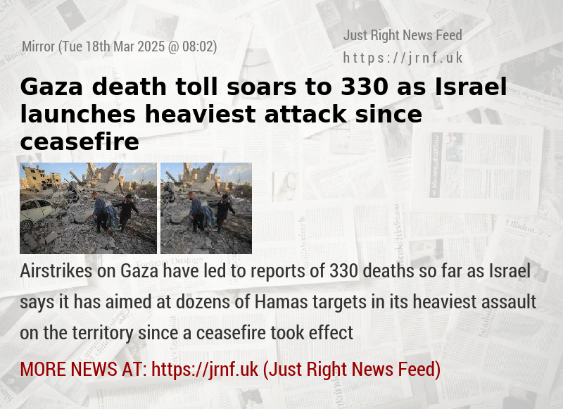 Gaza death toll soars to 330 as Israel launches heaviest attack since ceasefire