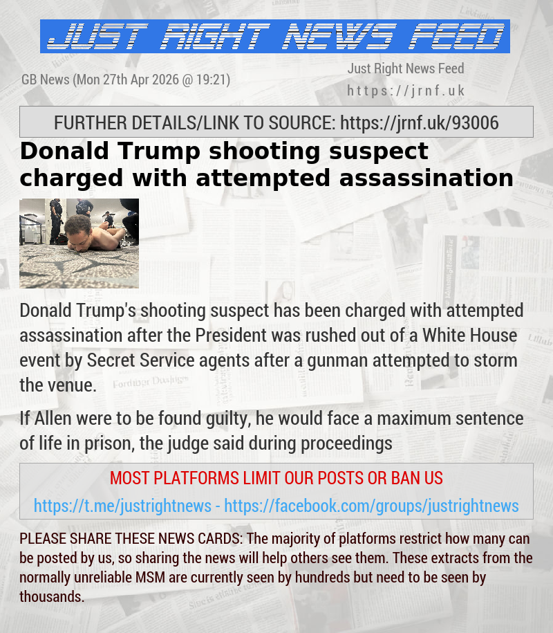 Donald Trump shooting suspect charged with attempted assassination