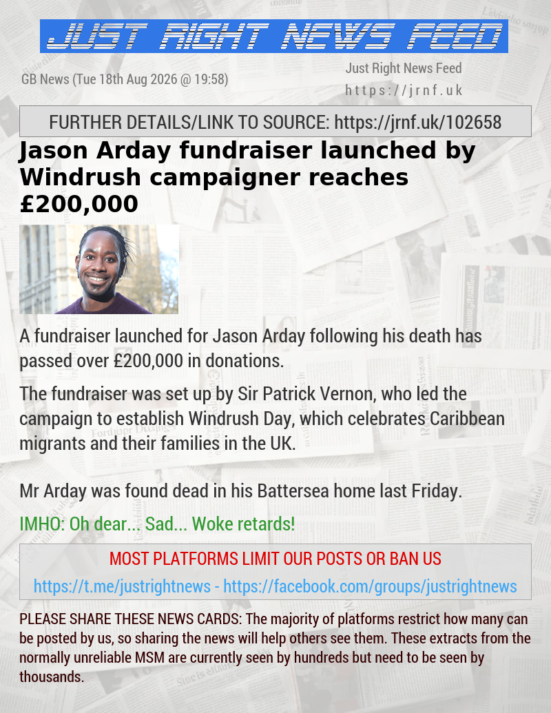 Jason Arday fundraiser launched by Windrush campaigner reaches &pound;200,000