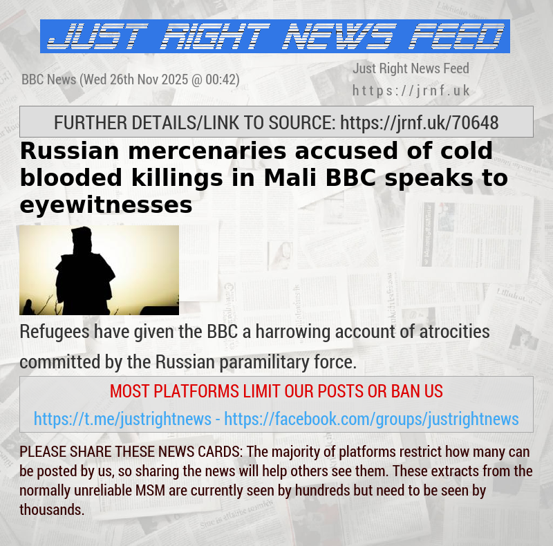 Russian mercenaries accused of cold—blooded killings in Mali — BBC speaks to eyewitnesses