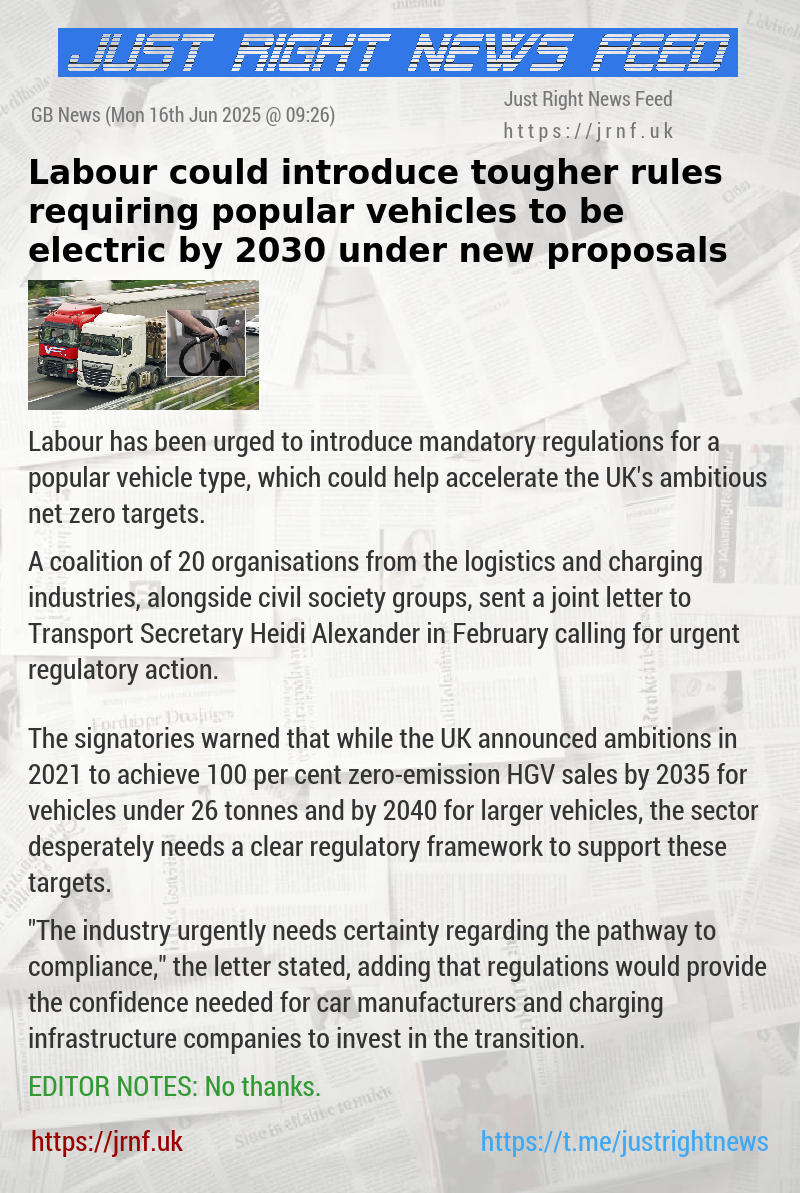 Labour could introduce tougher rules requiring popular vehicles to be electric by 2030 under new proposals