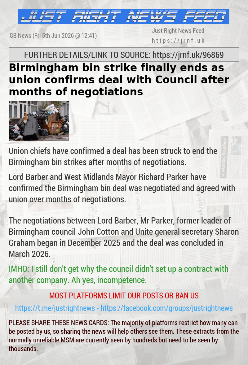 Birmingham bin strike finally ends as union confirms deal with Council after months of negotiations