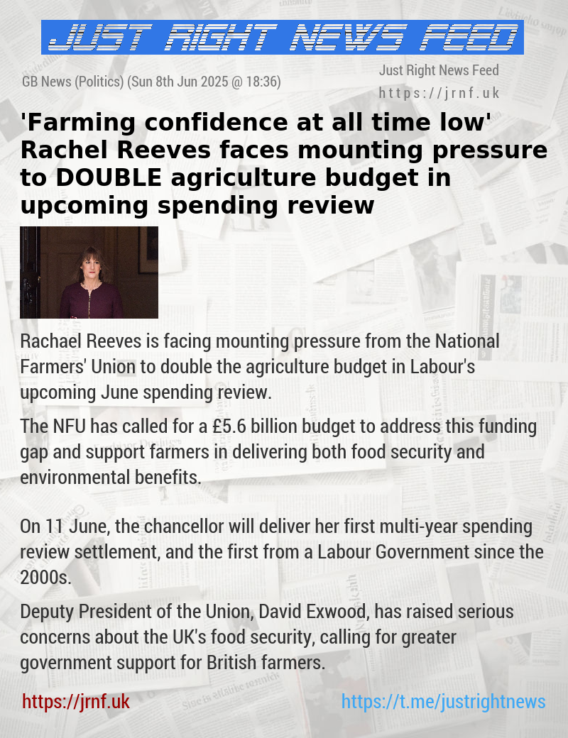 ’Farming confidence at all—time low’ Rachel Reeves faces mounting pressure to DOUBLE agriculture budget in upcoming spending review