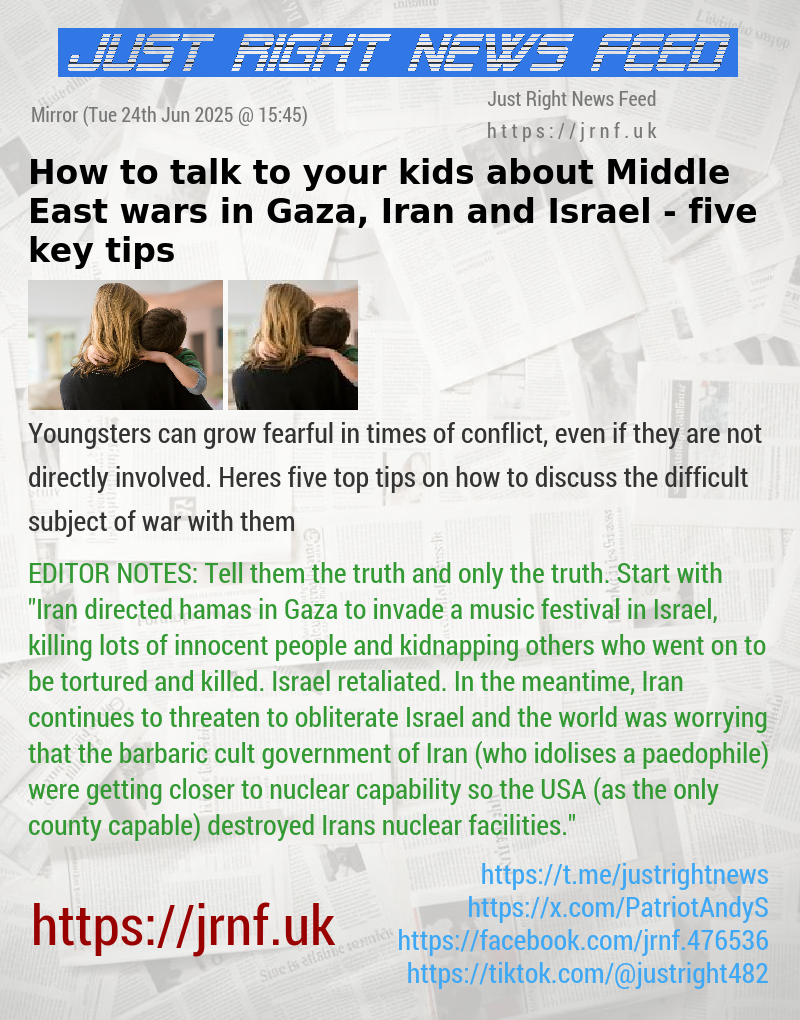 How to talk to your kids about Middle East wars in Gaza, Iran and Israel — five key tips