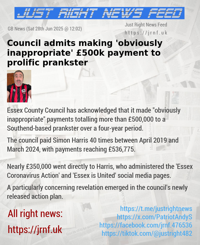 Council admits making ’obviously inappropriate’ &pound;500k payment to prolific prankster