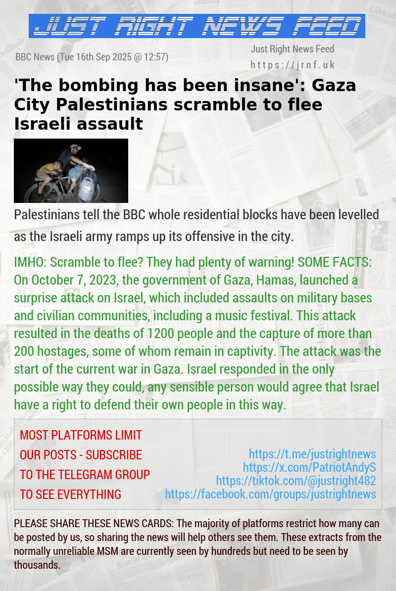’The bombing has been insane’: Gaza City Palestinians scramble to flee Israeli assault