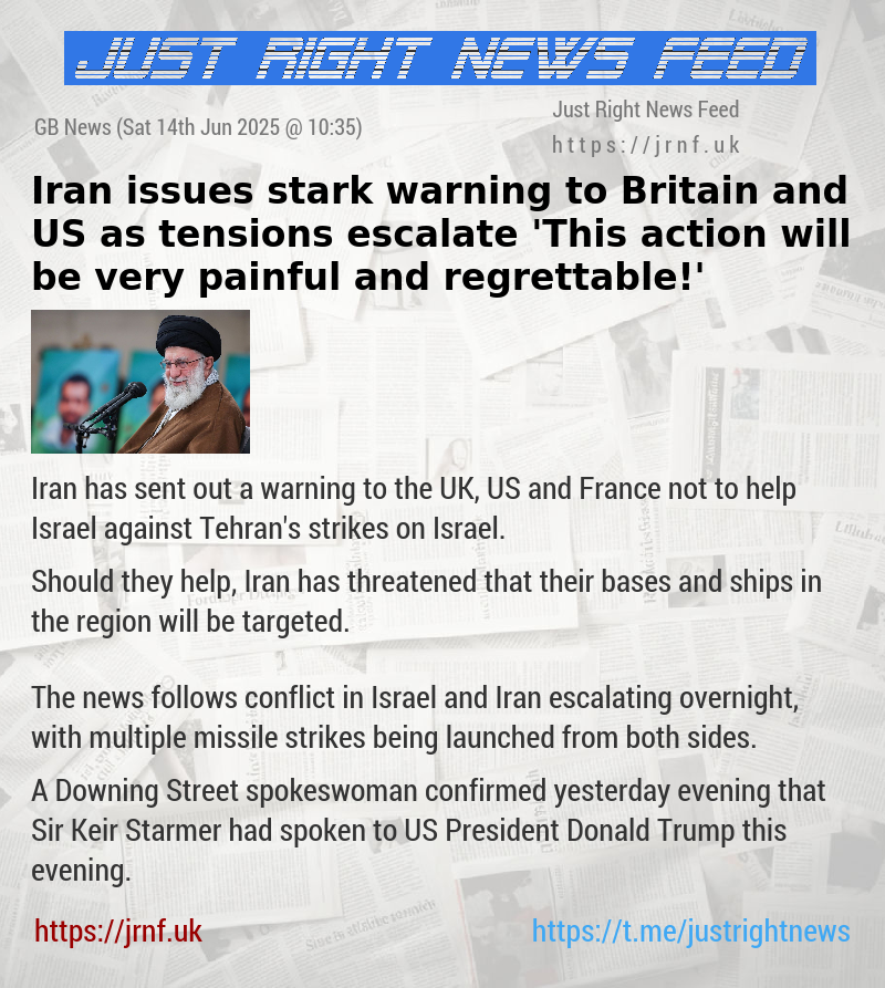 Iran issues stark warning to Britain and US as tensions escalate — ’This action will be very painful and regrettable!’