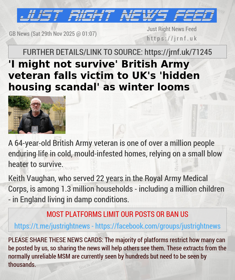’I might not survive’ — British Army veteran falls victim to UK’s ’hidden housing scandal’ as winter looms