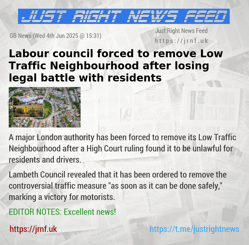 Labour council forced to remove Low Traffic Neighbourhood after losing legal battle with residents