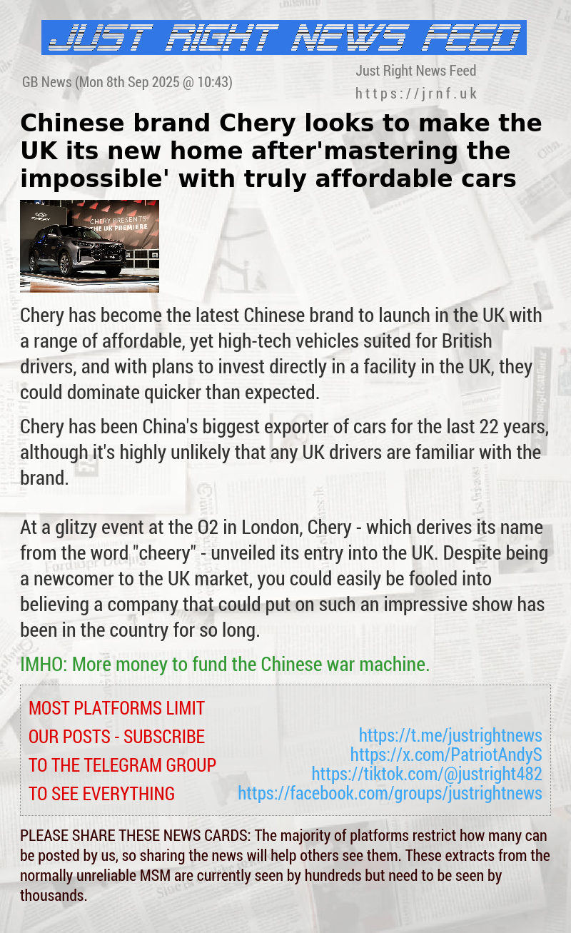 Chinese brand Chery looks to make the UK its new home after ’mastering the impossible’ with truly affordable cars