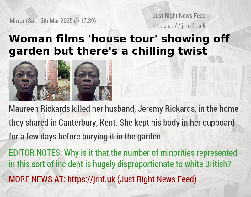 Woman films chilling ’house tour’ showing off garden — where she just buried her husband