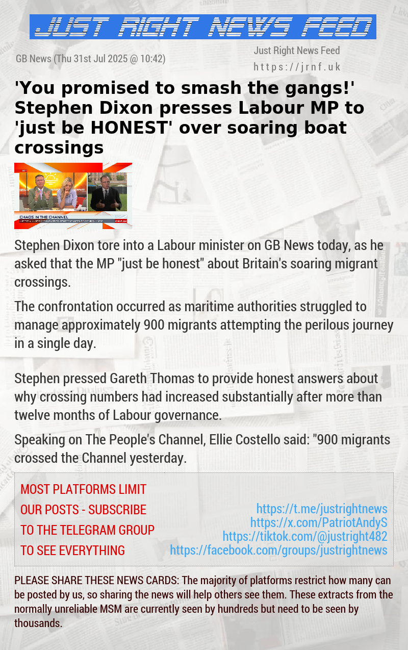 ’You promised to smash the gangs!’ Stephen Dixon presses Labour MP to ’just be HONEST’ over soaring boat crossings