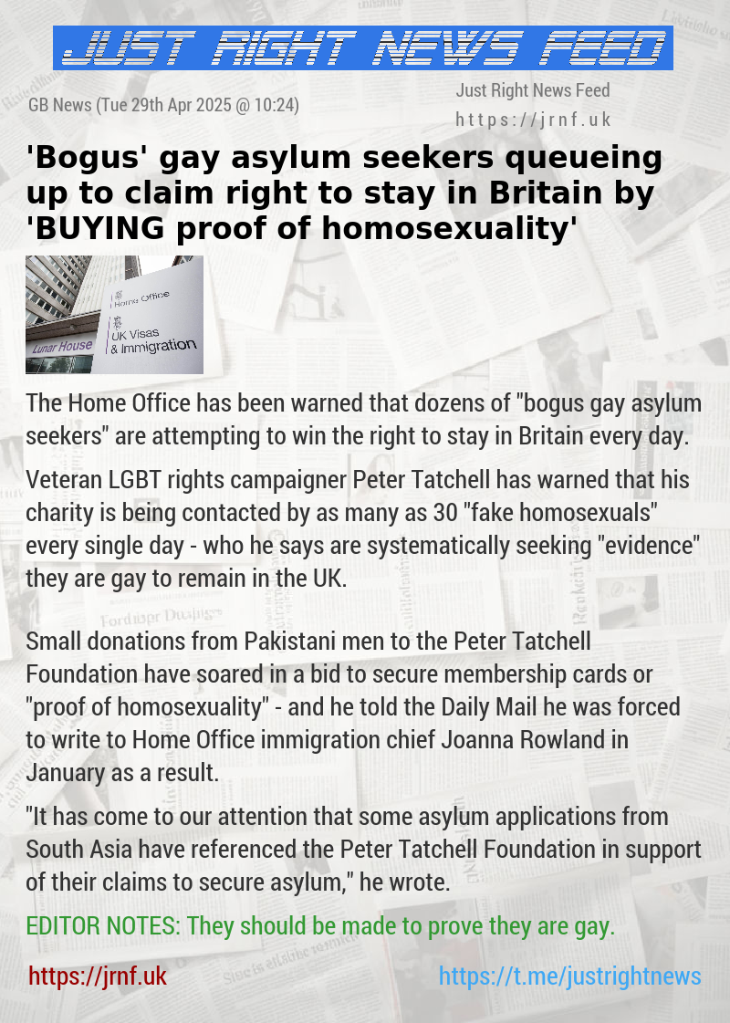’Bogus’ gay asylum seekers queueing up to claim right to stay in Britain by ’BUYING proof of homosexuality’
