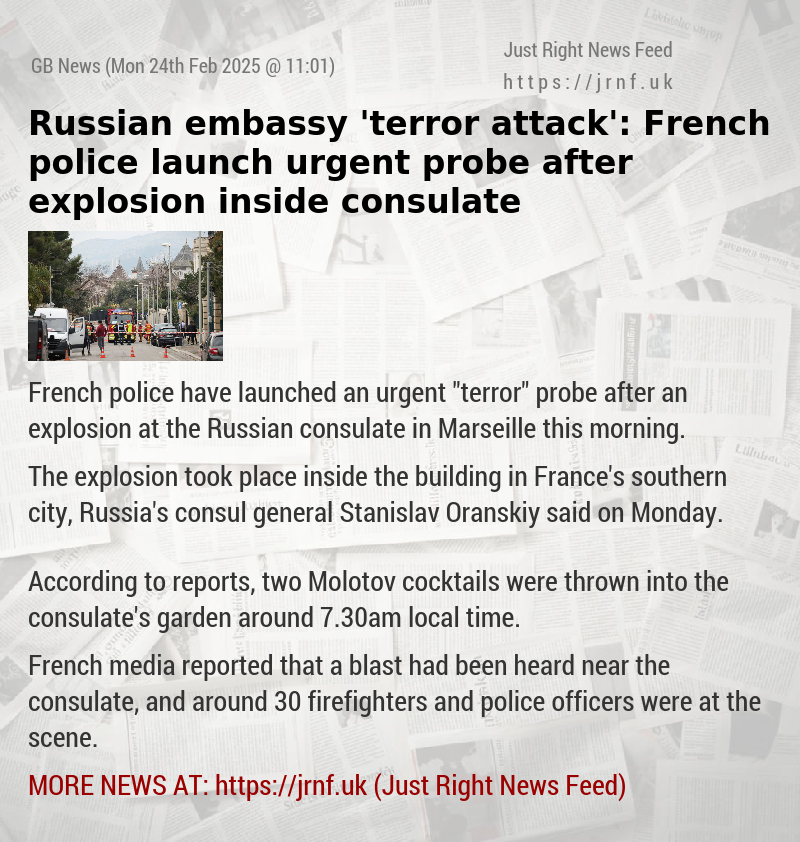 Russian embassy ’terror attack’: French police launch urgent probe after explosion inside consulate