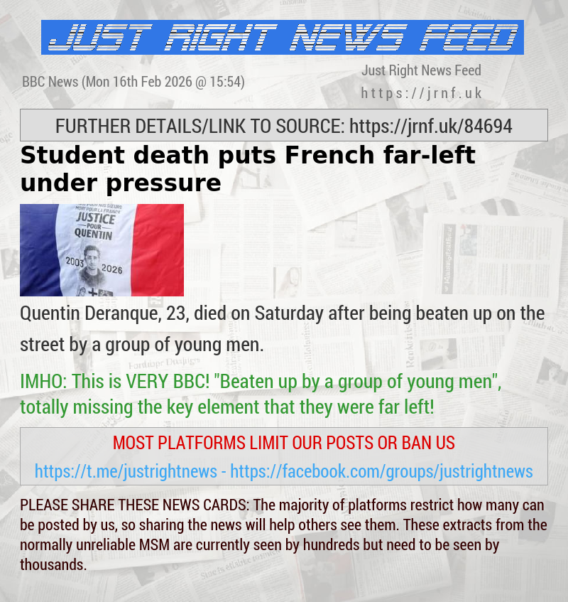 Student death puts French far—left under pressure