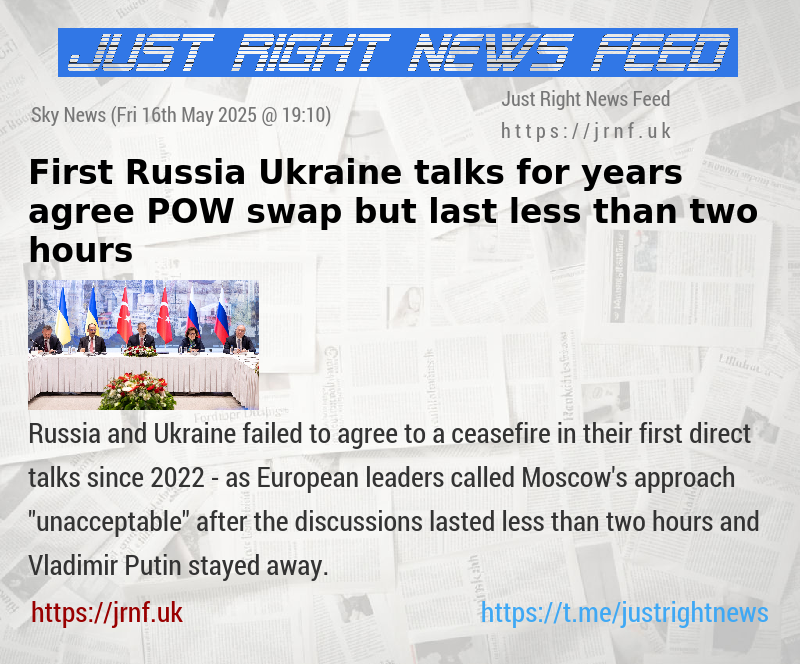 First Russia—Ukraine talks for years agree POW swap — but last less than two hours