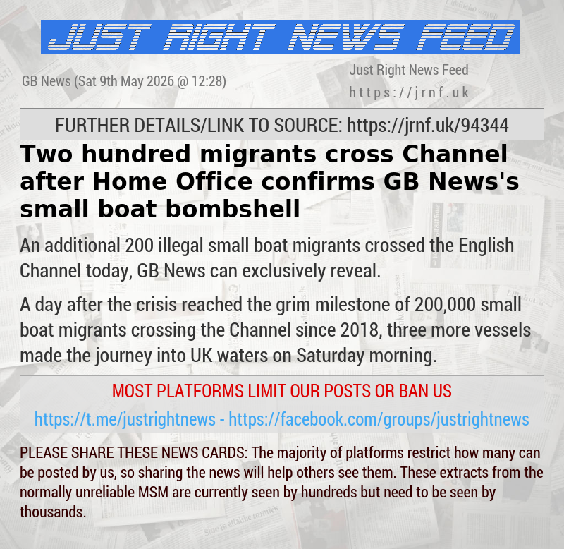 Two hundred migrants cross Channel after Home Office confirms GB News’s small boat bombshell