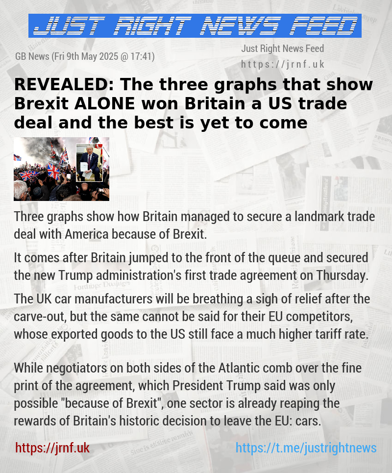 REVEALED: The three graphs that show Brexit ALONE won Britain a US trade deal — and the best is yet to come
