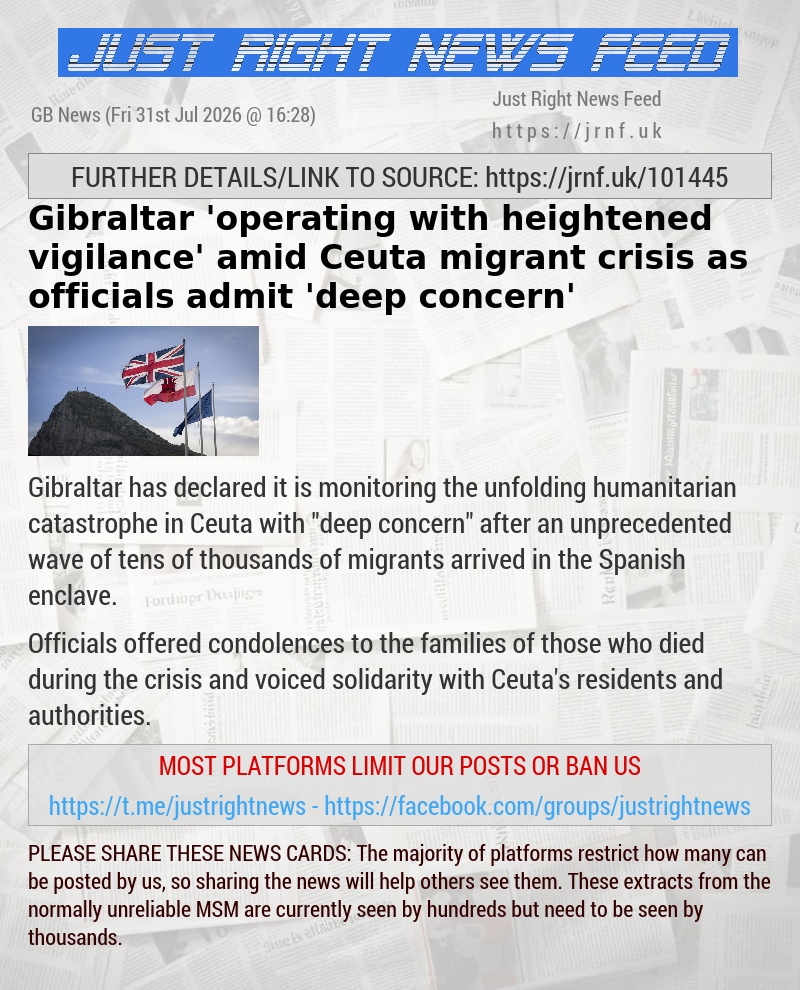 Gibraltar ’operating with heightened vigilance’ amid Ceuta migrant crisis as officials admit ’deep concern’