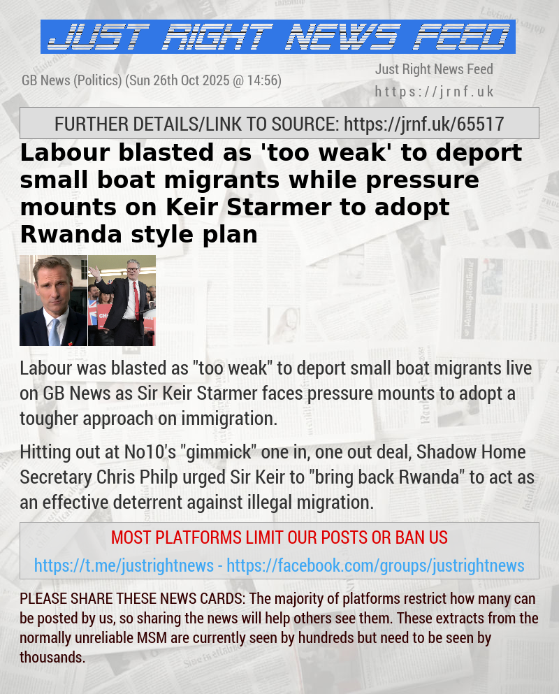Labour blasted as ’too weak’ to deport small boat migrants while pressure mounts on Keir Starmer to adopt Rwanda—style plan