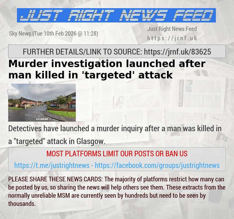 Murder investigation launched after man killed in ’targeted’ attack