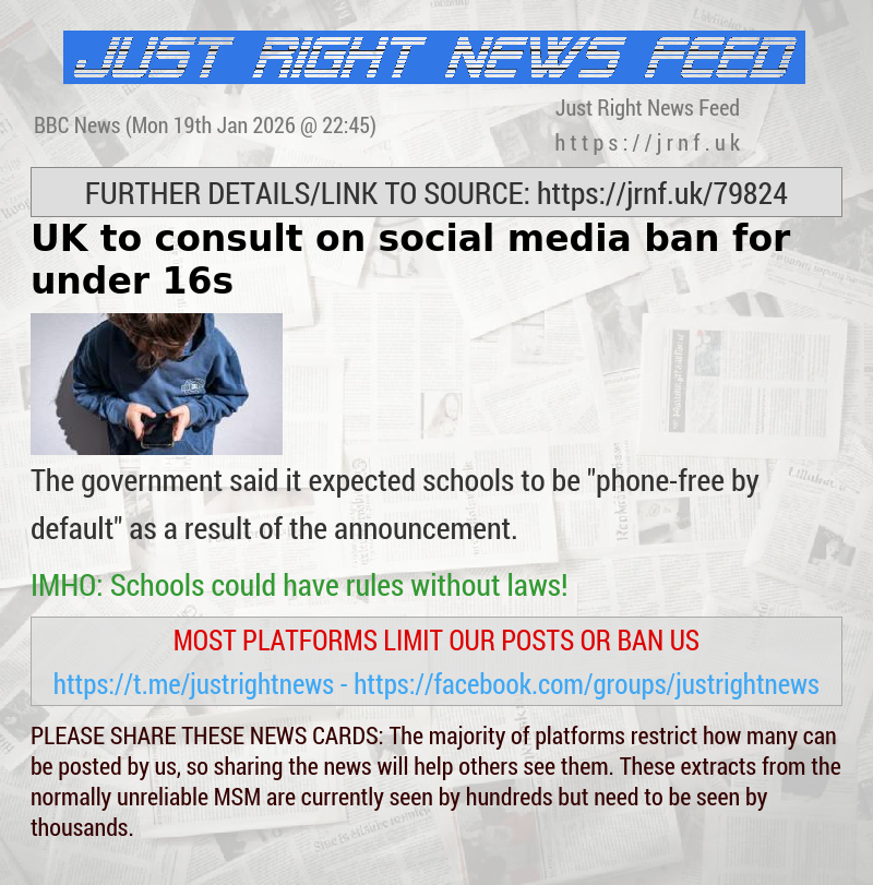 UK to consult on social media ban for under 16s