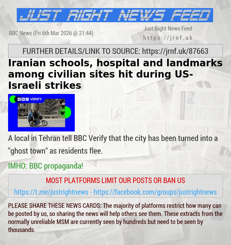 Iranian schools, hospital and landmarks among civilian sites hit during US—Israeli strikes