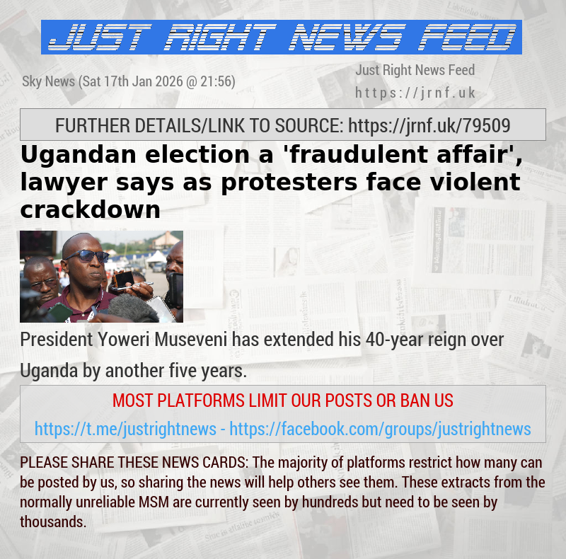 Ugandan election a ’fraudulent affair’, lawyer says — as protesters face violent crackdown