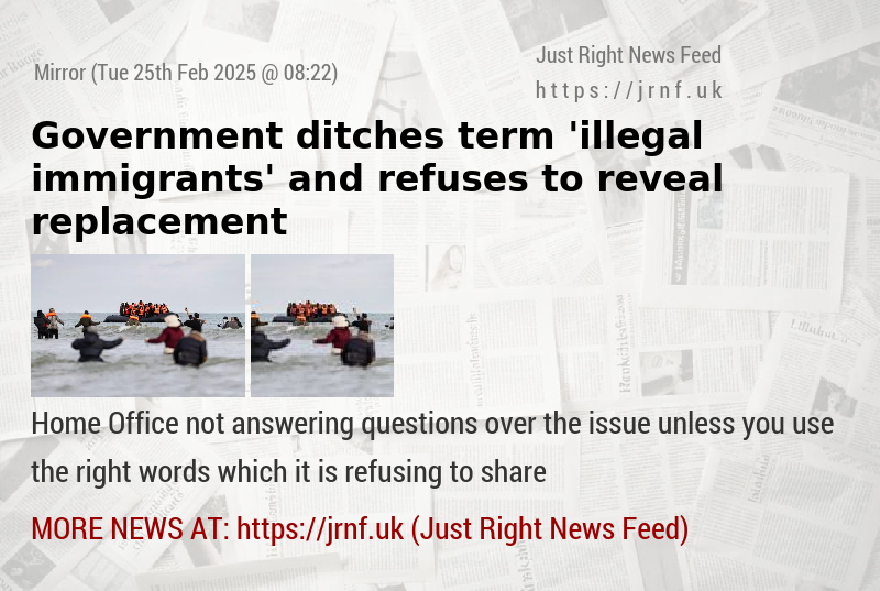 Government ditches term ’illegal immigrants’ and refuses to reveal replacement