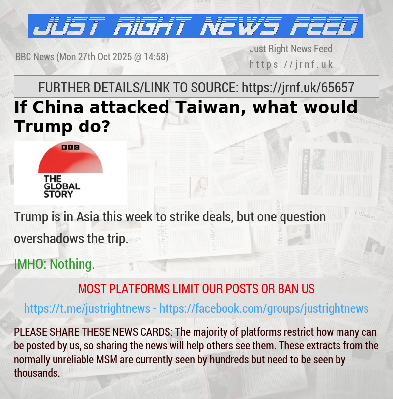 If China attacked Taiwan, what would Trump do?
