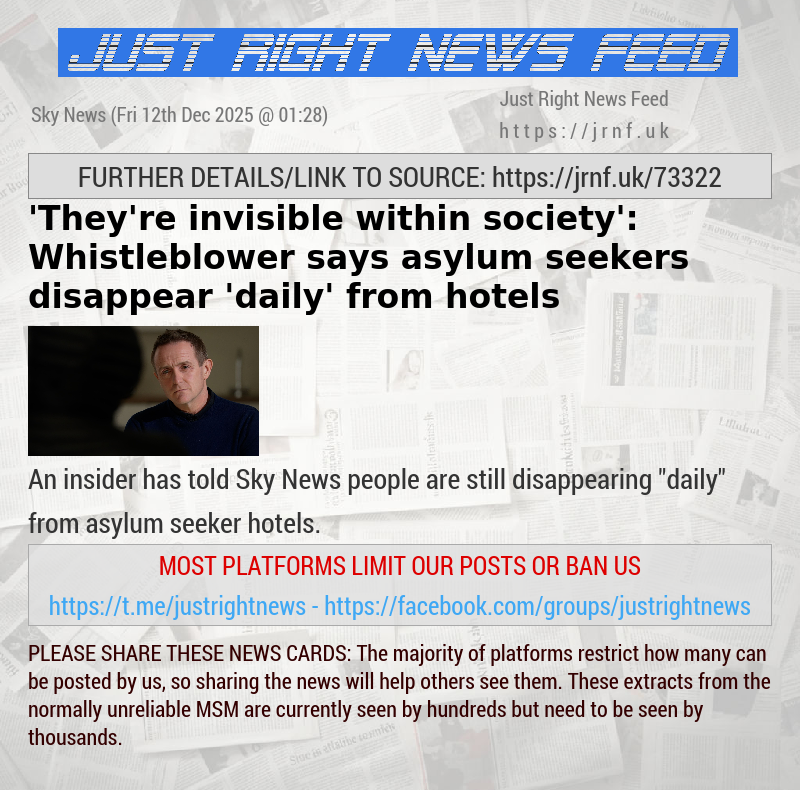 ’They’re invisible within society’: Whistleblower says asylum seekers disappear ’daily’ from hotels