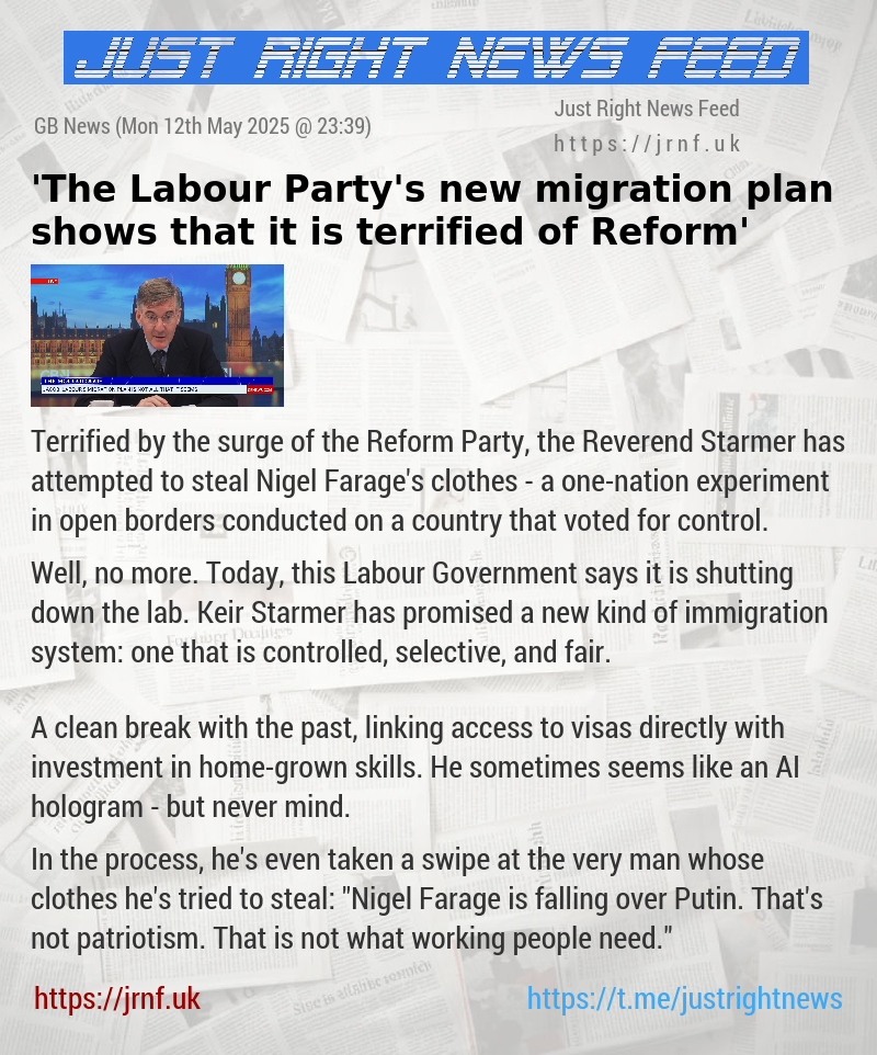 ’The Labour Party’s new migration plan shows that it is terrified of Reform’