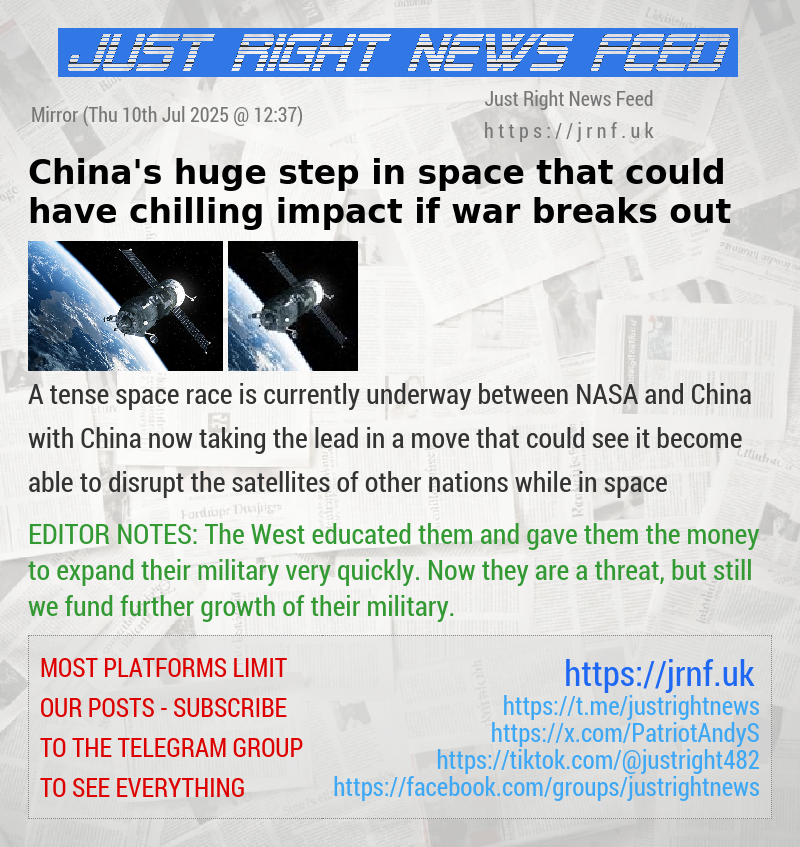 China’s huge step in space that could have chilling impact if war breaks out