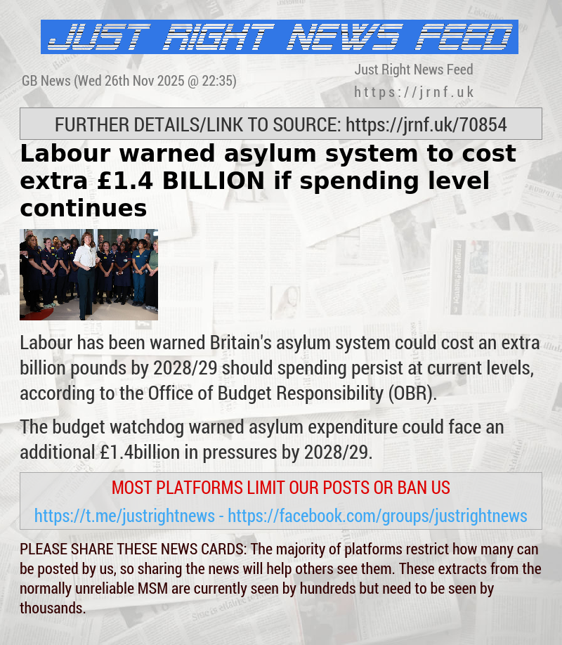 Labour warned asylum system to cost extra &pound;1.4 BILLION if spending level continues