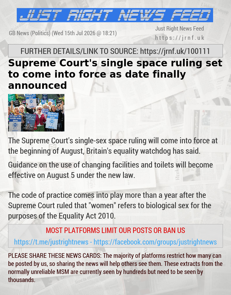 Supreme Court’s single—space ruling set to come into force as date finally announced