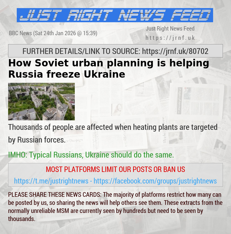 How Soviet urban planning is helping Russia freeze Ukraine