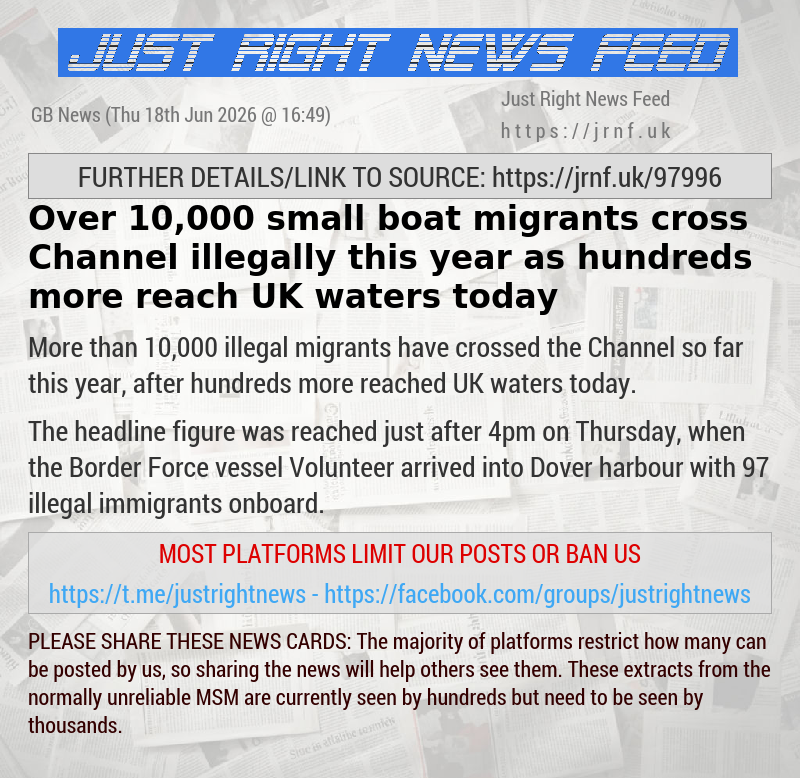 Over 10,000 small boat migrants cross Channel illegally this year as hundreds more reach UK waters today
